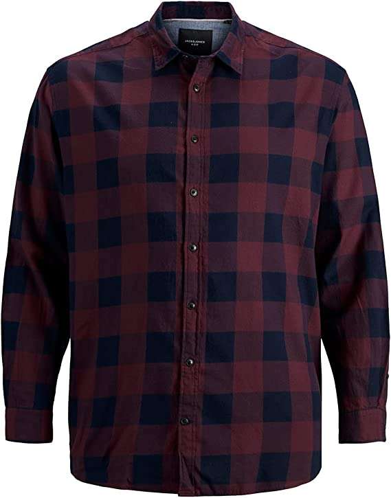 Jack & Jones Men's Jjegingham Twill Shirt L/S Ps Noos