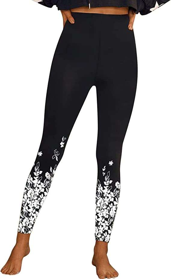 Leggings for Women UK Plus Size 20 Sale UK Halloween Clothing Women High Waist Sports Leggings Long Print Trousers Tights Yoga Pants Stretch Training Trousers