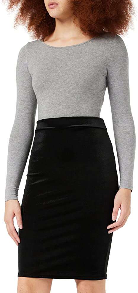 Find. Women's Velvet Midi Pencil Skirt