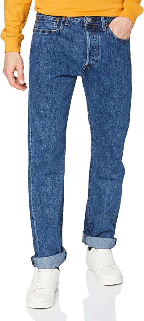 Levi's Men's 501 Original Fit Jeans Stonewash (Blue) 38W / 36L